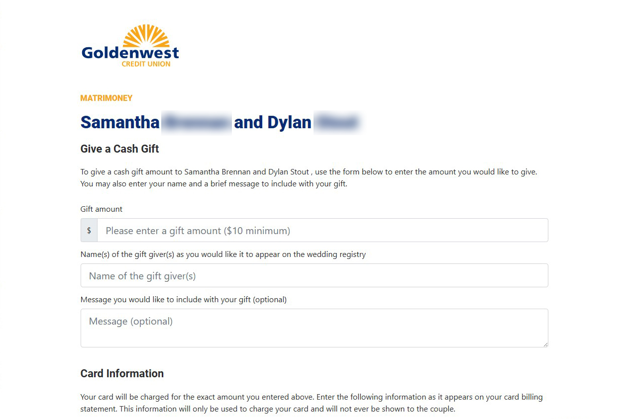 Public-facing Donation Form